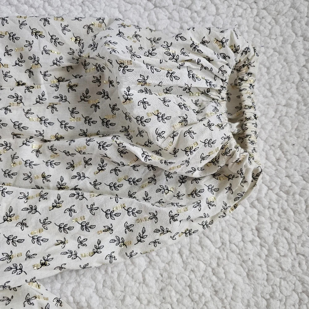 Old Navy Cream Boho Maxi Dress with Tiny Floral Print Siz3 3X - Picture 8 of 11